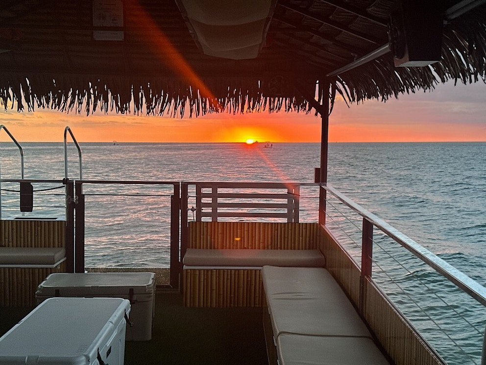 Tiki time sunset
